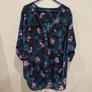 Torrid Harper Cheshire Cat Blouse - Alice in Wonderland